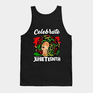 Juneteenth Afro Woman Black Queen African American Melanin Tank Top